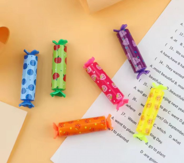 Marcatexto en forma de Caramelo