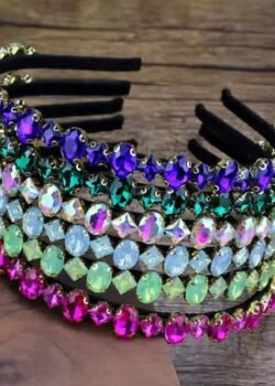 Diadema de Gemas de Cristal  Imitacion P/Mujer