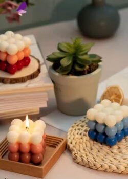 Vela con diseño de Volas