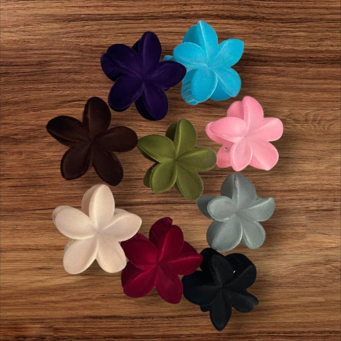 Pinza Flor Terciopelo