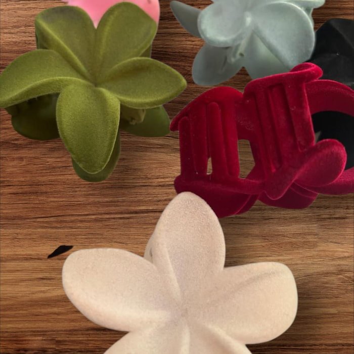 Pinza Flor Terciopelo - Imagen 3