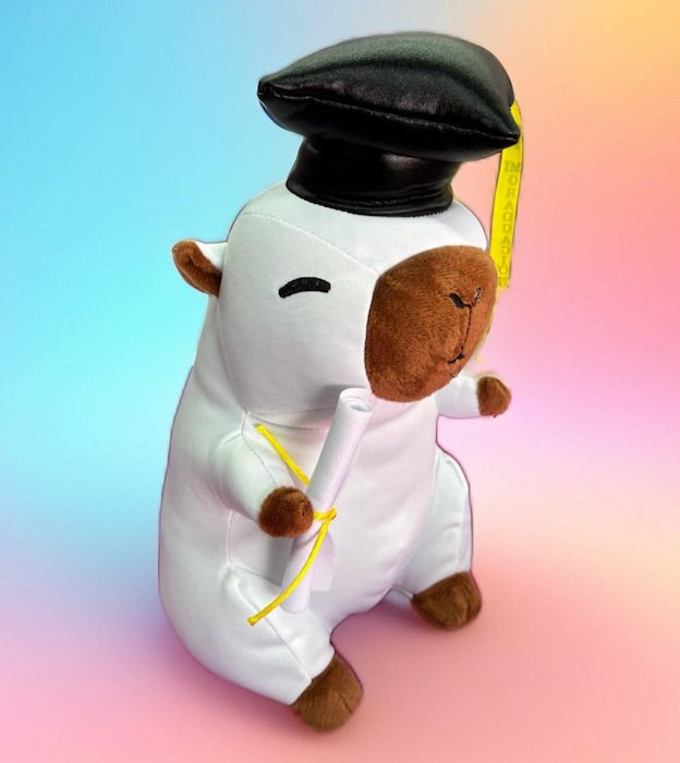 Peluche Capibara P/Firmas de Graduación