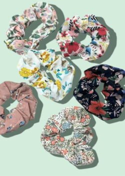 Scrunchie P/cabello diseño floral