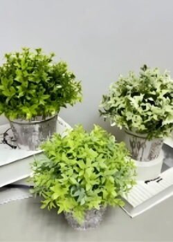 Maceta C/Plantas Verdes Artificial #E123