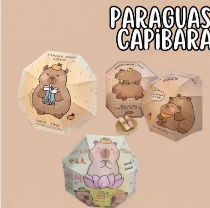 Sombrilla Capibara de bolsillo