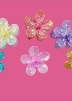 pinza P/Cabello Flor c/pedrería