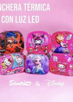 Lonchera Led Térmica varios Diseños