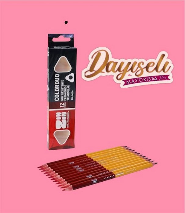 lapiz / Color rojo 2 en 1