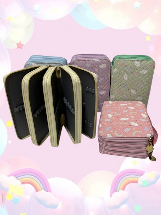 Lapicera 4 Cierres colores pastel - Imagen 2