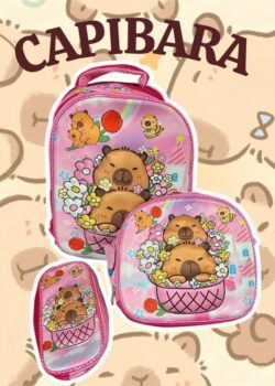 Mochila Capibara LED P/Preescolar Triple
