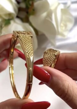 Set de Pulsera y Anillo acero inoxidable