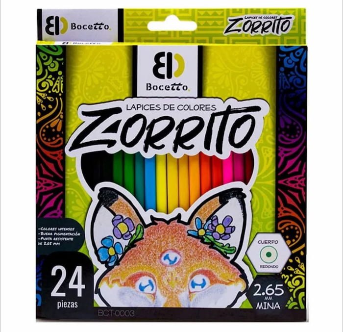 Colores Zorrito de 24 pz