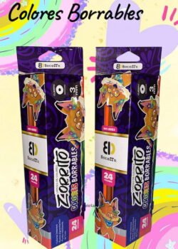 Colores Borrables Zorrito 24pz