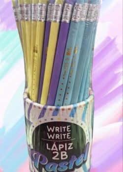 Lapiz 2B colores Pastel-Golde 72 pz
