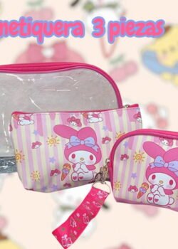 Cosmetiquera 3 piezas Sanrio