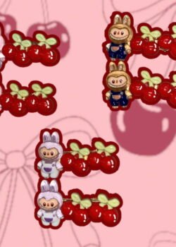 Pasador Labubu Cherry (El par)