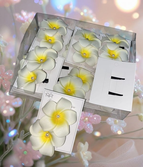 Pasadores Flor Hawaiana chicas (El par)