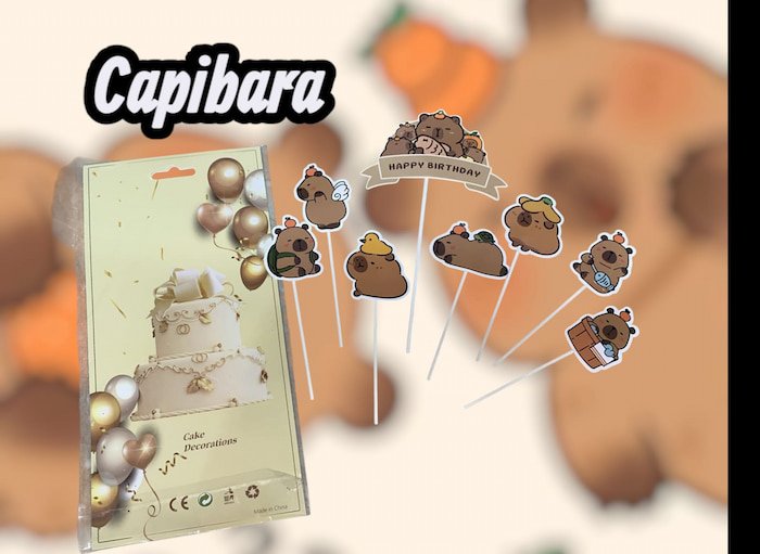 Vanderin Capibara de Feliz Fumpleaños
