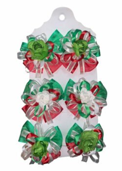 Mini Moños Tricolor (EL par)