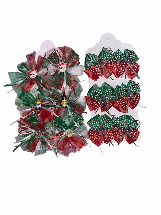 Mini Moños Tricolor (EL par) - Imagen 2