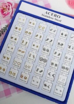 Aretes de acero Inoxidable 36 pares