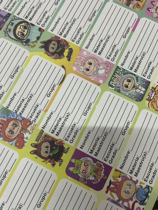 Etiquetas de Personajes 24pz