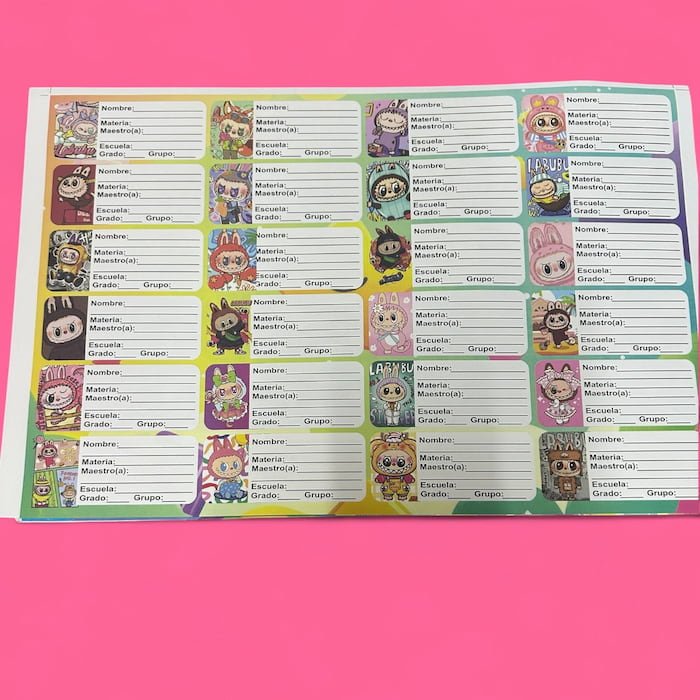 Etiquetas de Personajes 24pz - Imagen 4