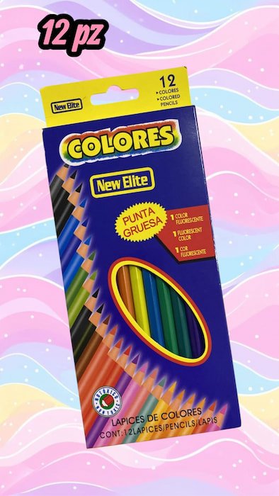 Colores de Madera New Elite 12 pz