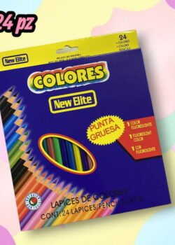 Colores de Madera New Elite 24 pz