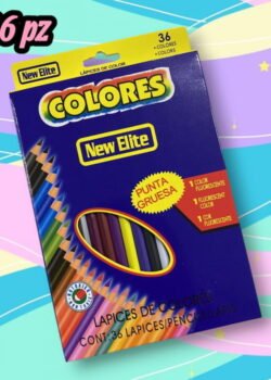 Colores de Madera New Elite 36 pz