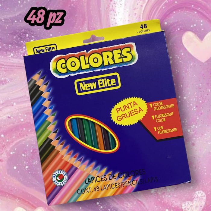 Colores de Madera New Elite 48 pz