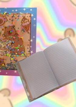 Libreta Capibara/Stitch C/Glitter