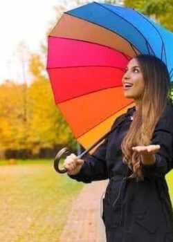 Sombrilla de Baston Arcoiris