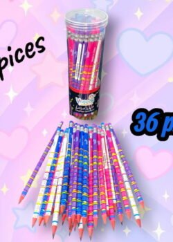 Bote de lápiz de tabla de multiplicar  36 pz