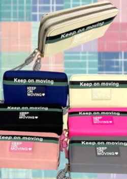 Cartera Juvenil Doble Cierre