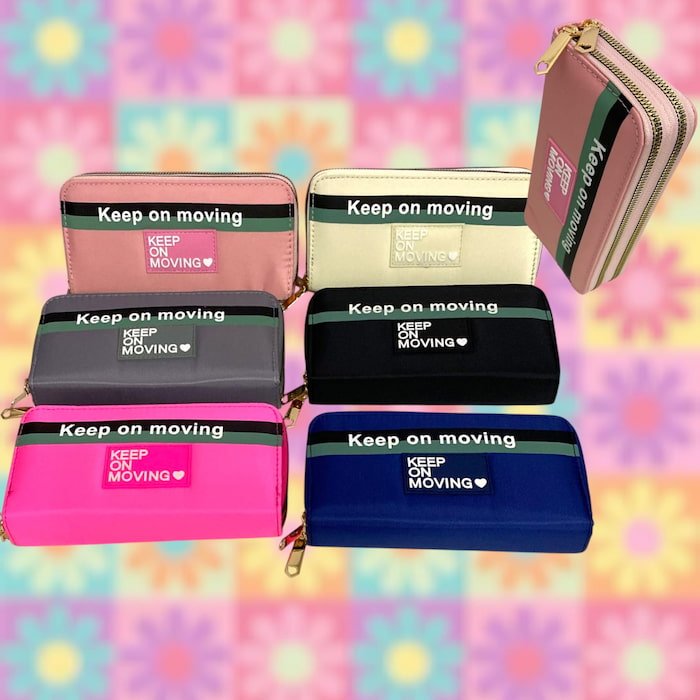 Cartera Juvenil Doble Cierre