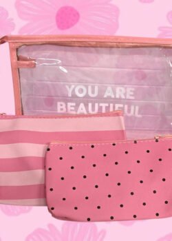 Cosmetiquera 3 piezas