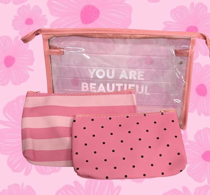 Cosmetiquera 3 piezas