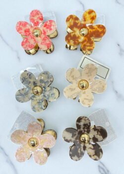 Pinza Flor Metal premium