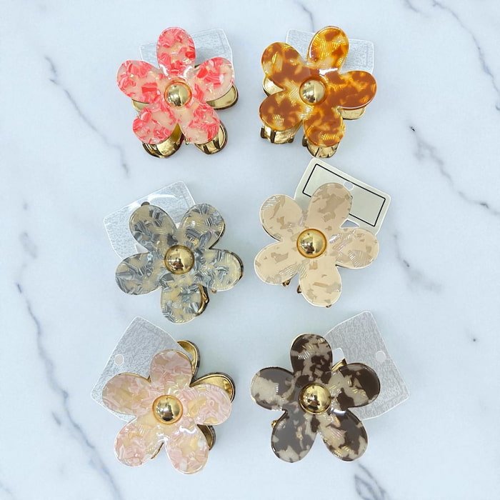 Pinza Flor Metal premium