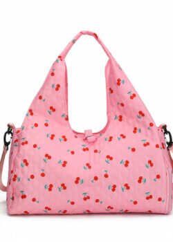 Bolsa con diseño de cerezas