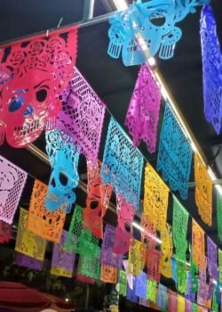 Enramada de Plástico Picado Dia de muerto