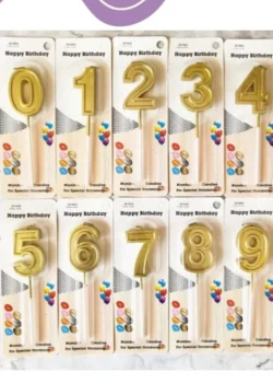 Vela de cumpleaños de numero