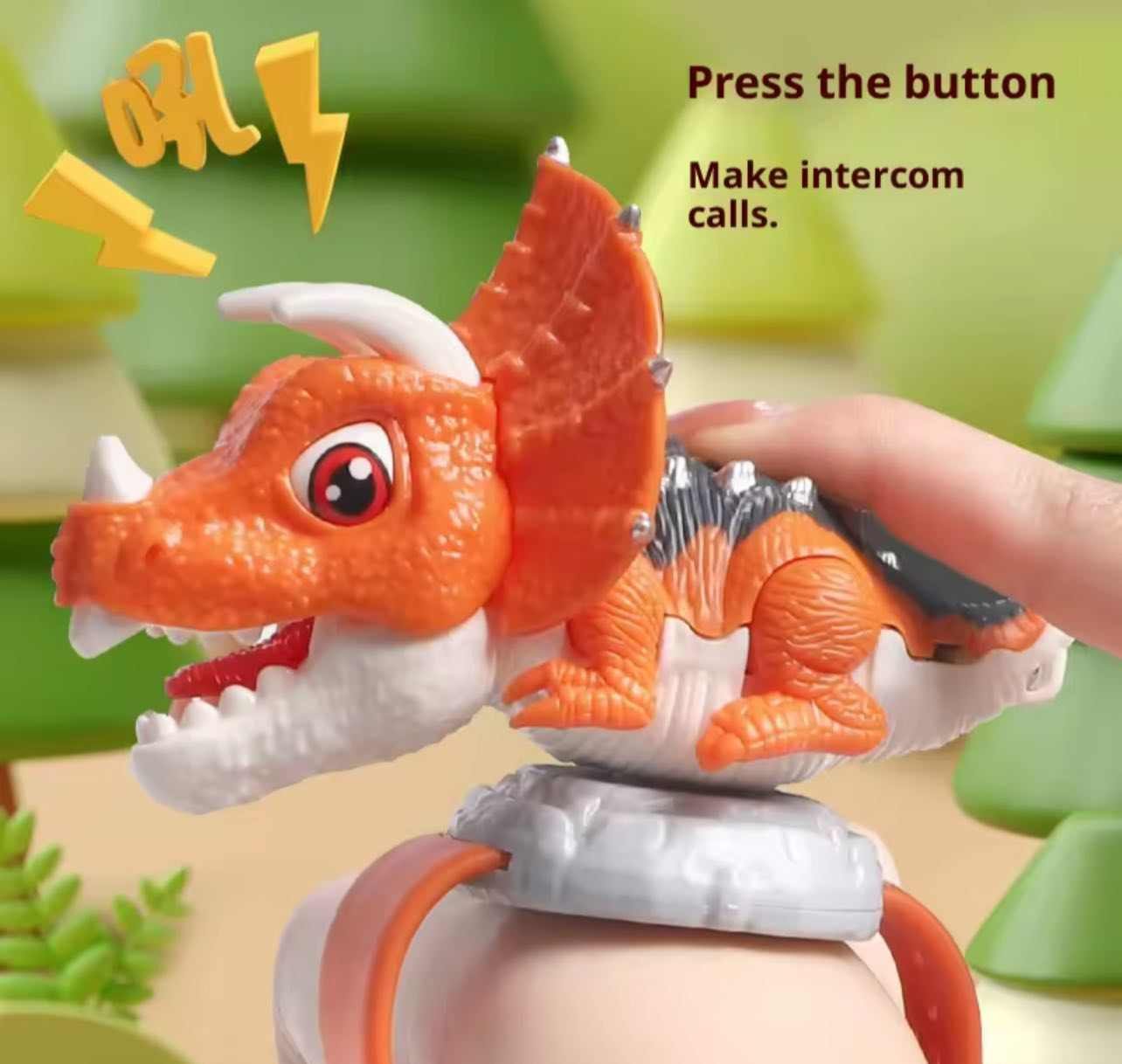 Pulsera radio de dinosaurio