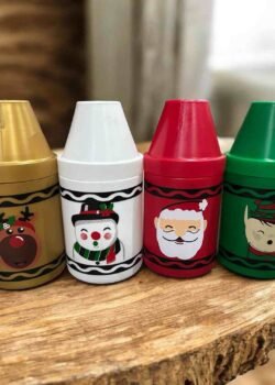 Dulcero crayola navideña