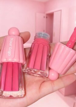 Labial glitter con llavero