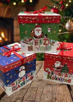 Caja de regalo navideña